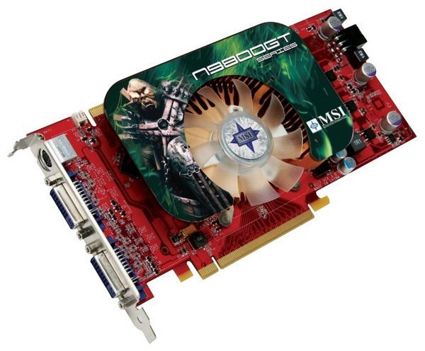 MSI GeForce 9800 GT 660Mhz PCI-E 2.0 512Mb 1900Mhz 256 bit 2xDVI TV HDCP YPrPb