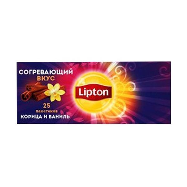 Чай черный Lipton Корица и ваниль в пакетиках