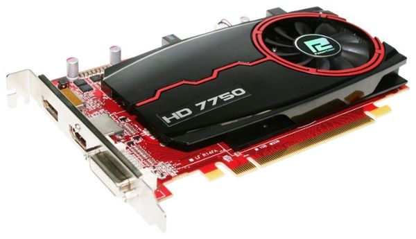 PowerColor Radeon HD 7750 800Mhz PCI-E 3.0 1024Mb 4500Mhz 128 bit DVI HDMI HDCP