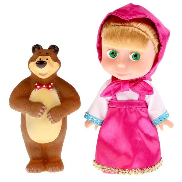 Интерактивная кукла Карапуз Маша и Медведь Маша с мишкой, 15 см, 83031X (24)