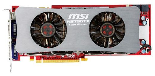 MSI GeForce GTX 275 633Mhz PCI-E 2.0 896Mb 2268Mhz 448 bit 2xDVI TV HDCP YPrPb