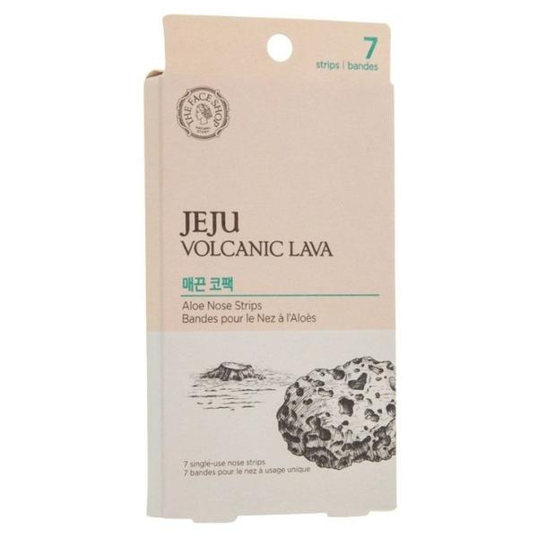 TheFaceShop патчи для носа от черных точек Jeju Volcanic Lava с экстрактом алоэ