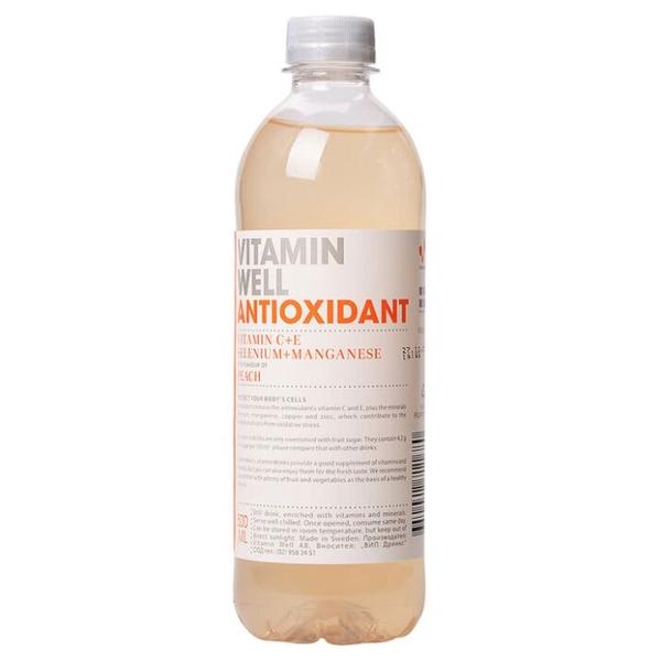 Напиток витаминный ароматизированный Antioxidant Персик Витамины C + E Селен Марганец негазированный, ПЭТ