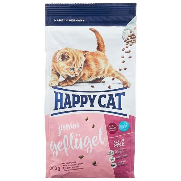 Корм для котят Happy Cat Supreme Junior с 4 месяцев при чувствительном пищеварении, домашняя птица