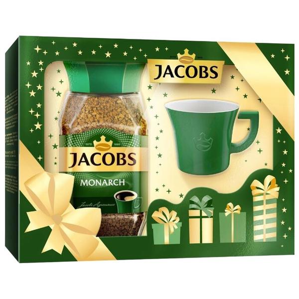 Кофе растворимый Jacobs Monarch, подарочный набор с чашкой c рисунком