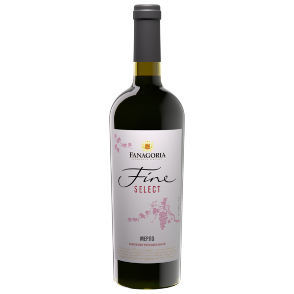 Вино Fanagoria Fine Select Мерло 0,75 л