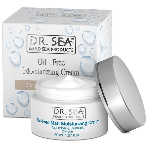Dr. Sea Oil-Free Moisturizing Cream Безжировой увлажняющий крем для жирной кожи лица с экстрактами огурца и Дуналиеллы