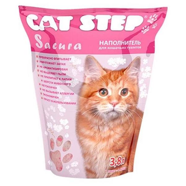 Впитывающий наполнитель Cat Step Sacura 3,8 л