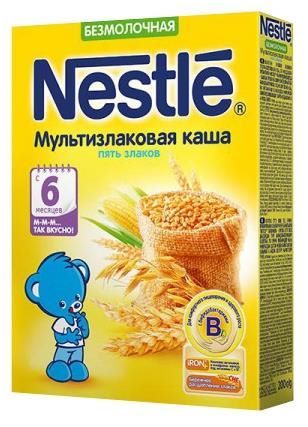 Nestlé Безмолочная 5 злаков (с 6 месяцев) 200 г