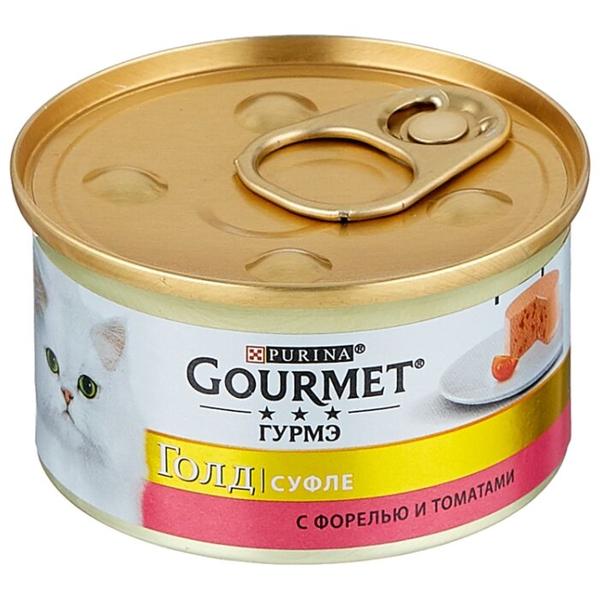 Корм для кошек Gourmet Голд с форелью и с томатами 85 г
