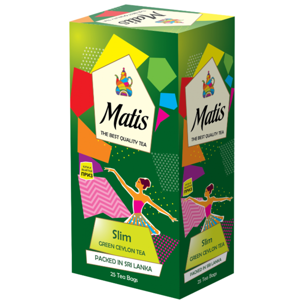 Чай зелёный Matis Slim в пакетиках
