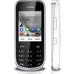 Nokia Asha 203 (серебристо-белый)