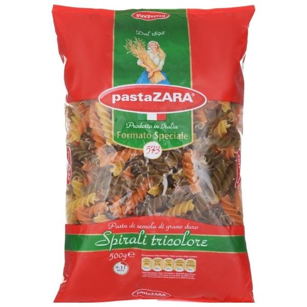 Pasta Zara Макароны Formato Speciali 573 Spirali tricolore с томатами и шпинатом, 500 г