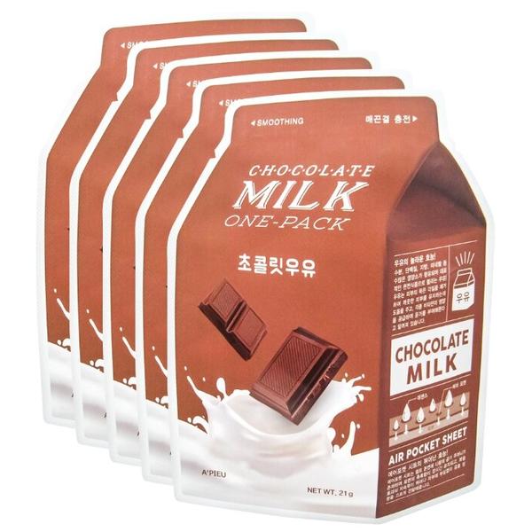 A'PIEU Маска тканевая с молочными протеинами и экстрактом какао Chocolate Milk One-Pack