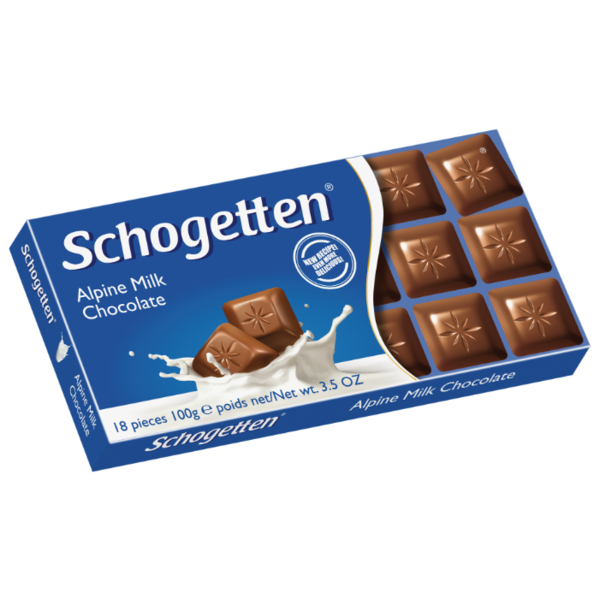 Шоколад Schogetten Alpine Milk альпийский молочный порционный