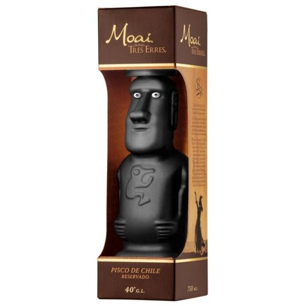 Водка Pisco "Tres Erres " Moai Reservado, gift box, 0.75 л