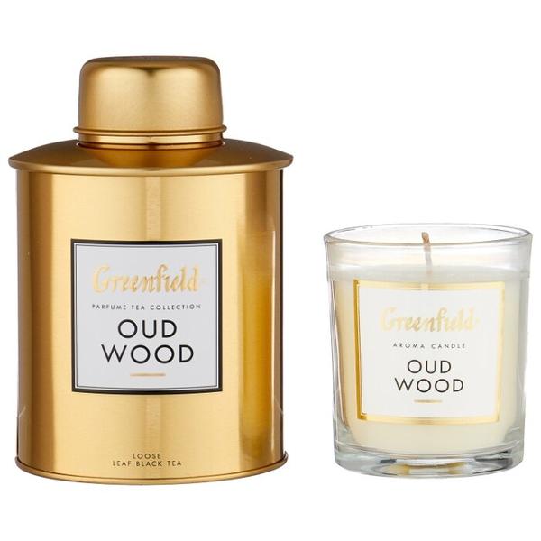 Чай Greenfield Оud Wood подарочный набор с ароматической свечой