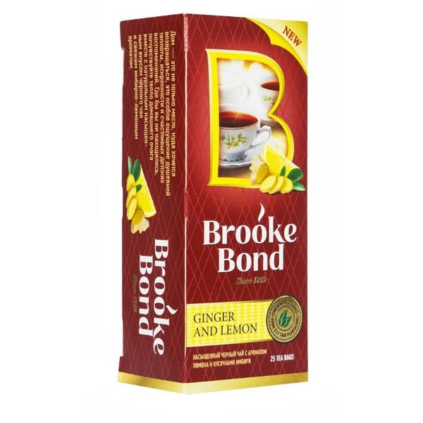 Чай черный Brooke Bond Имбирь и лимон в пакетиках