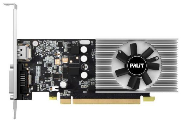 Palit GeForce GT 1030 1227Mhz PCI-E 3.0 2048Mb 6000Mhz 64 bit DVI HDMI HDCP