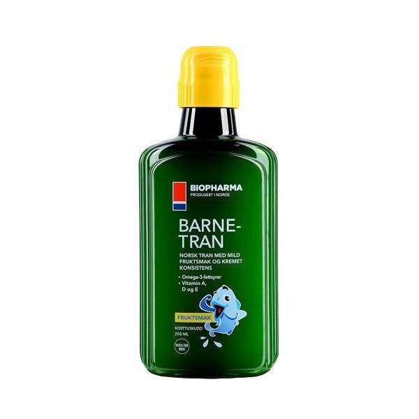 Barne Tran Omega-3 рыбий жир для детей сироп со вкусом фруктов 250 мл