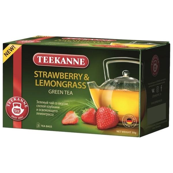 Чай зеленый Teekanne Strawberry & Lemongrass в пакетиках