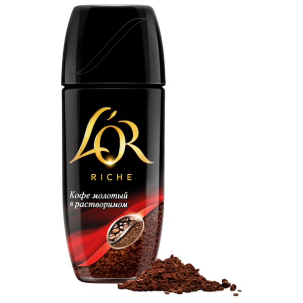 Кофе растворимый L'OR Riche с молотым кофе