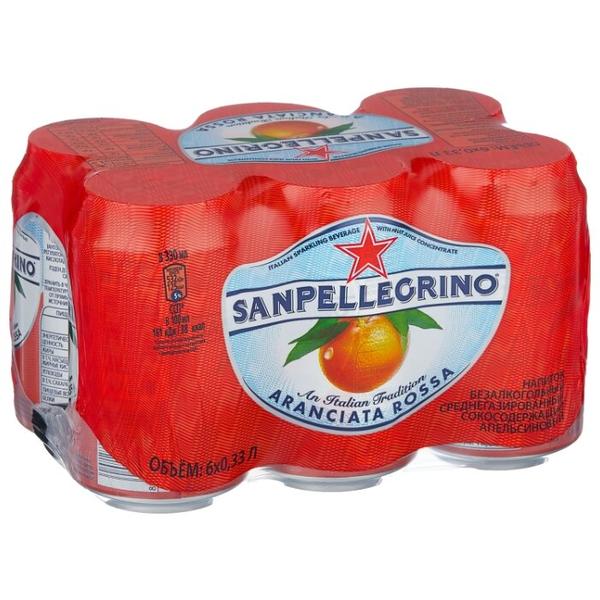 Газированный напиток Sanpellegrino Aranciata Rossa Красный апельсин