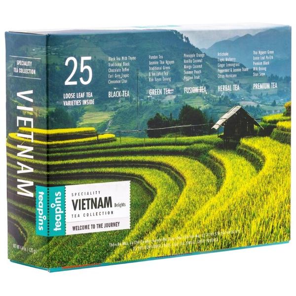 Чай Teapins Vietnam Delights 25 authentic tea collection ассорти подарочный набор