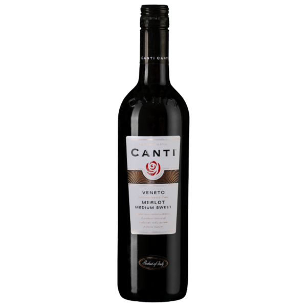 Вино Canti Merlot Medium-Sweet, 2017, 0.75 л