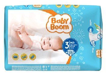 Baby boom подгузники 3 (4-9 кг) 56 шт.