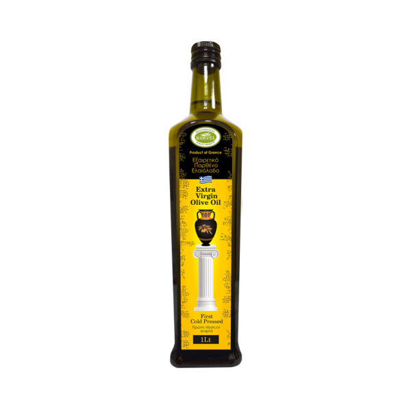 Korvel Масло оливковое Extra virgin, стеклянная бутылка Данаи
