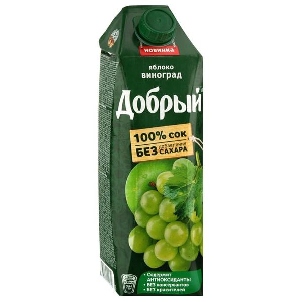 Сок Добрый Яблоко-Виноград, без сахара