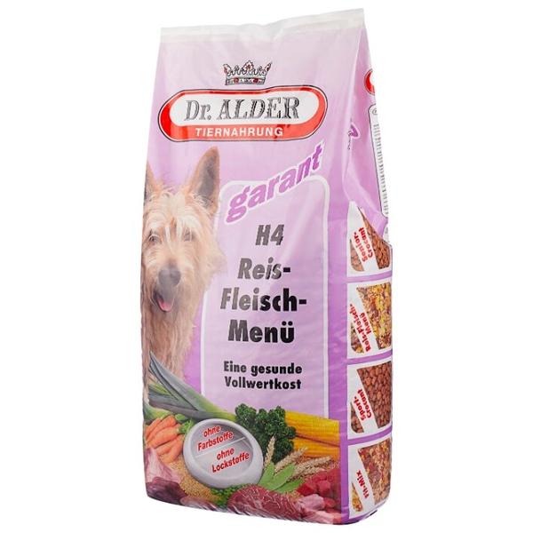 Корм для собак Dr. Alder`s Н-4 РИСО-МЯСНОЕ МЕНЮ мясо + рис хлопья Для взрослых собак