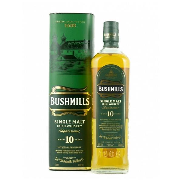 Виски Bushmills Single Malt 10 лет, 0.7 л, подарочная упаковка
