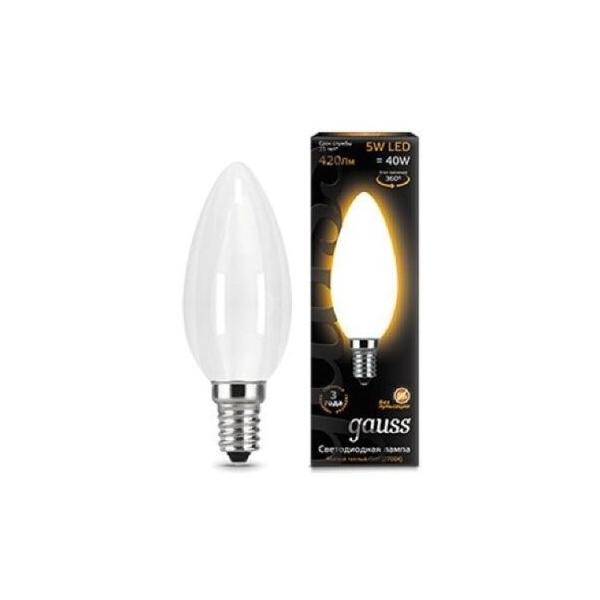 Лампа светодиодная gauss 103201105, E14, C35, 5Вт