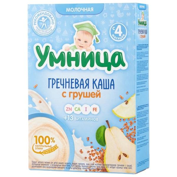 Каша Умница молочная гречневая с грушей (с 4 месяцев) 200 г