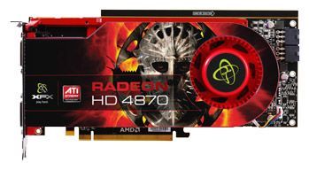 XFX Radeon HD 4870 750Mhz PCI-E 2.0 1024Mb 3600Mhz 256 bit 2xDVI TV HDCP YPrPb