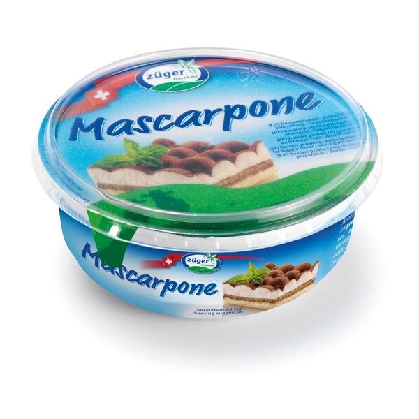 Сыр Zuger Frischkase Мягкий сливочный Маскарпоне Mascarpone-Creme 71%