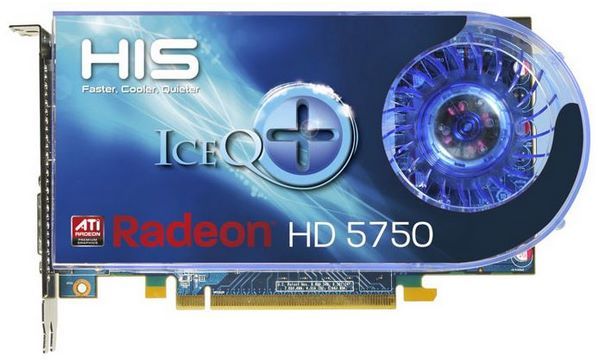 HIS Radeon HD 5750 700Mhz PCI-E 2.1 1024Mb 4600Mhz 128 bit DVI HDMI HDCP Dirt2