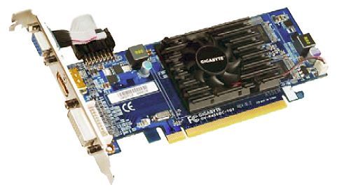 GIGABYTE Radeon HD 4550 600Mhz PCI-E 2.0 1024Mb 1600Mhz 64 bit DVI HDMI HDCP