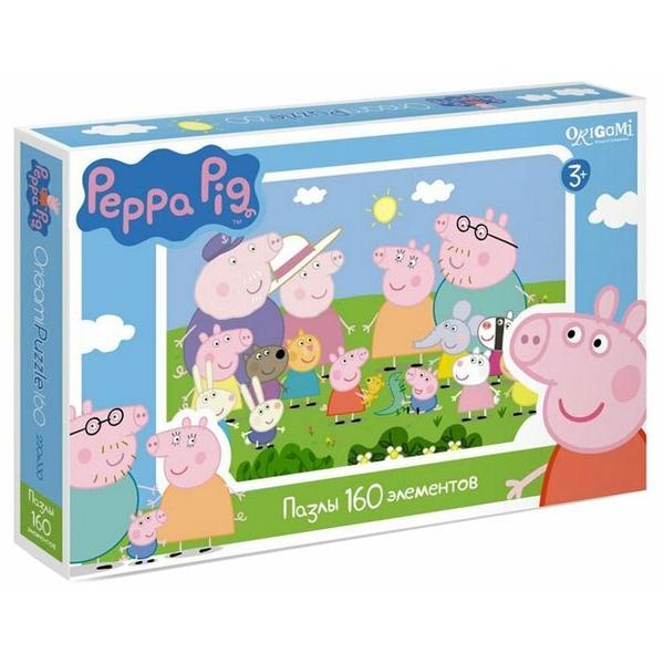 Пазл Origami Peppa Pig Встреча (01543), 160 дет.