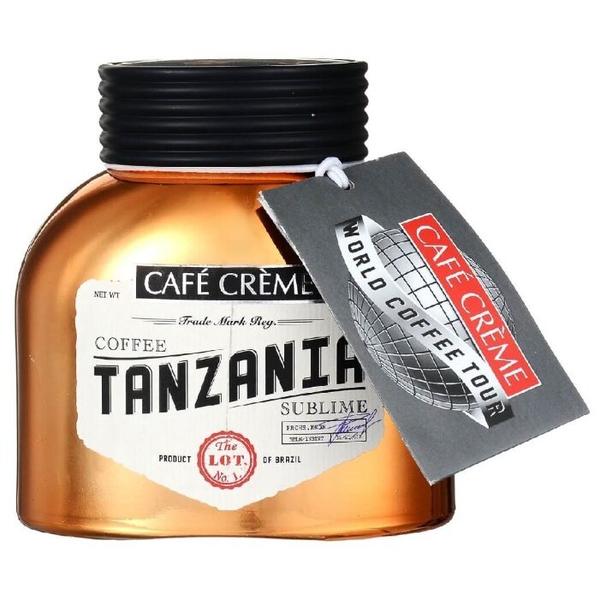 Кофе растворимый Cafe Creme Tanzania сублимированный, стеклянная банка