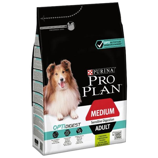 Корм для собак Pro Plan Optidigest ягненок с рисом (для средних пород)
