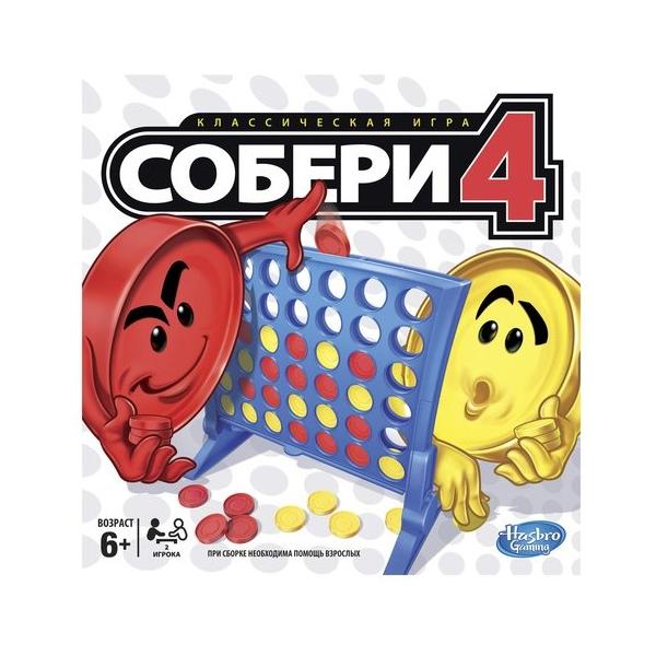 Настольная игра Hasbro Игры Собери 4 (A5640)