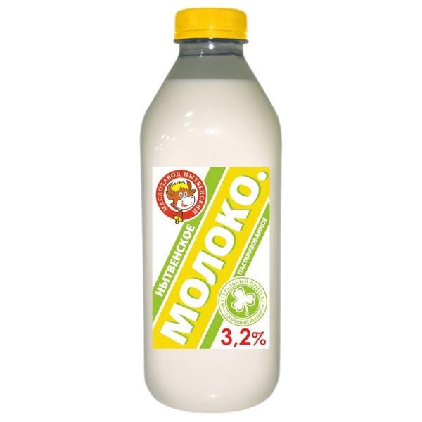 Молоко Маслозавод Нытвенский пастеризованное 3.2%, 0.9 л