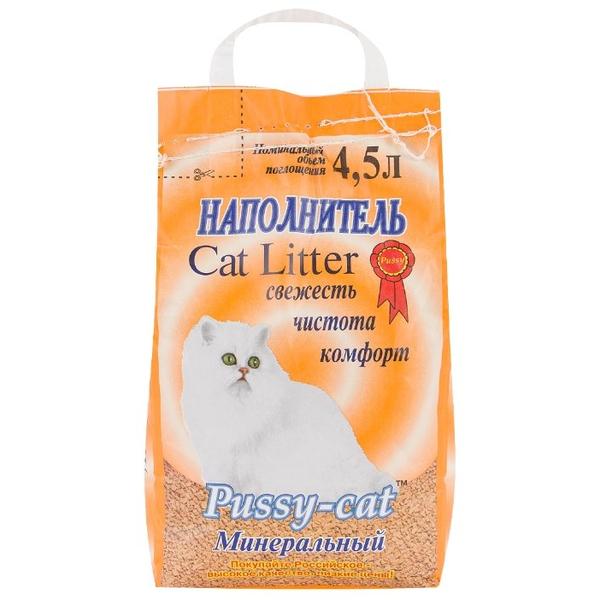 Впитывающий наполнитель Pussy-Cat Минеральный 4.5 л
