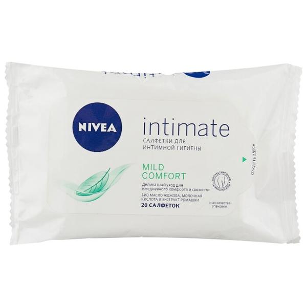 Nivea Влажные салфетки для интимной гигиены Intimate Natural, 20 шт