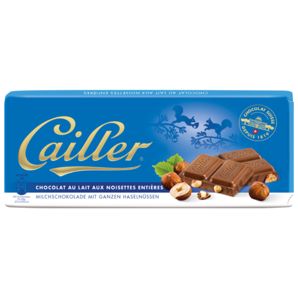 Шоколад Cailler молочный с лесным орехом
