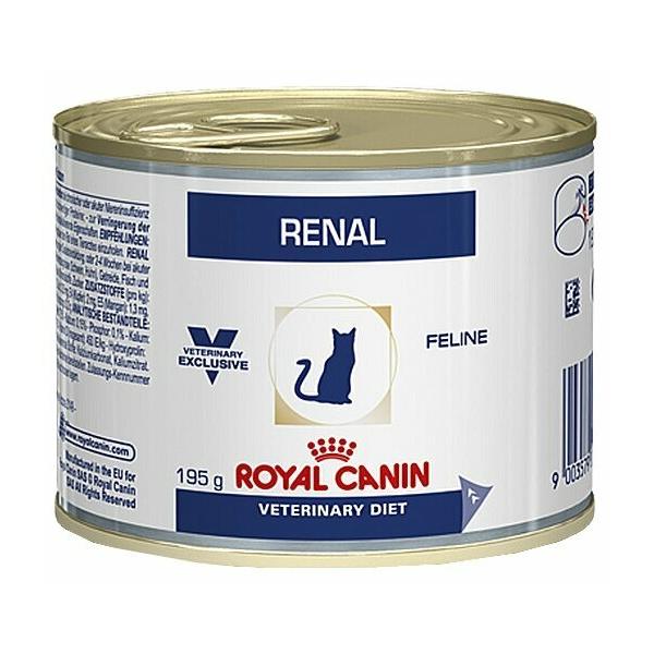 Корм для кошек Royal Canin Renal при проблемах с почками, мясное ассорти 195 г