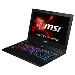 MSI GS60 2QD Ghost (Core i7 5700HQ 2700 MHz/15.6"/1920x1080/8Gb/1128Gb/DVD нет/NVIDIA GeForce GTX 965M/Wi-Fi/Bluetooth/Win 8 64) (GS60 2QD-627RU) (черный)